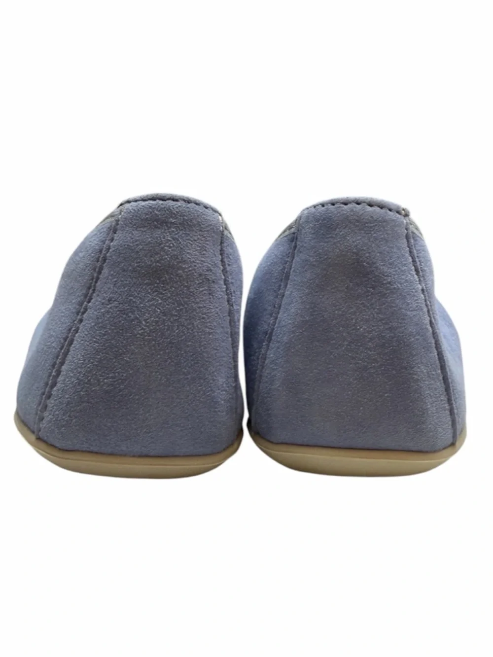 NWT Groundies Barefoot Shoes Lily Suede Ballet Flat Shoes Blue barefootwear sz 8 - Picture 8 of 13